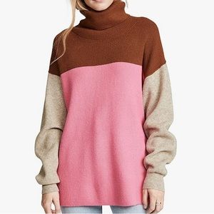 Free People Color block Sweater M